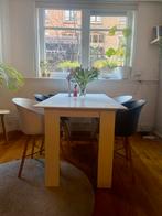 Witte Eettafel - 155x80x80 cm, Ophalen, Gebruikt, 50 tot 100 cm, 150 tot 200 cm