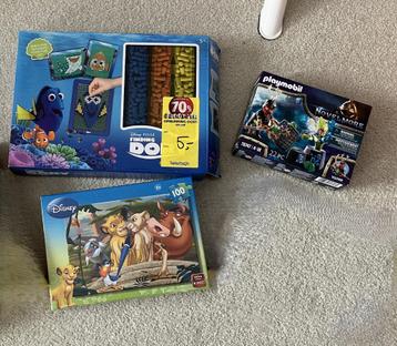 Puzzel Lion King + Playmobil + Nemo Pixelart Speelgoed beschikbaar voor biedingen