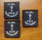 3 x borstembleem Marine HR, Verzamelen, Militaria | Algemeen, Embleem of Badge, Nederland, Ophalen of Verzenden, Marine