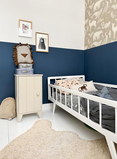 Vintage brocante juniorbed peuterbed, Kinderen en Baby's, Kinderkamer | Complete kinderkamers, Gebruikt, Jongetje of Meisje, Ophalen