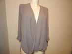 Elisabetta Franchi blouse top muis grijs overslag mooi I42, Kleding | Dames, Zo goed als nieuw, Maat 36 (S), Grijs, Elisabetta Franchi
