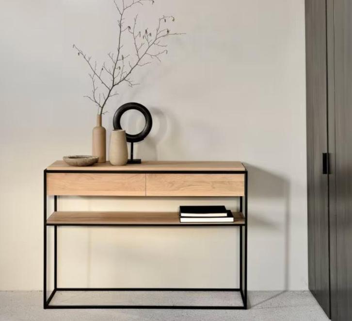 Monolit wandtafel industrieel - misterdesign, Huis en Inrichting, Kasten | Ladekasten, Zo goed als nieuw, Minder dan 100 cm, 50 tot 100 cm