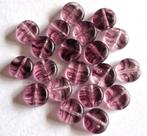 Tsjechische Paars gemêleerde glas schijf kralen 8 mm, Verzenden, Nieuw, Kraal