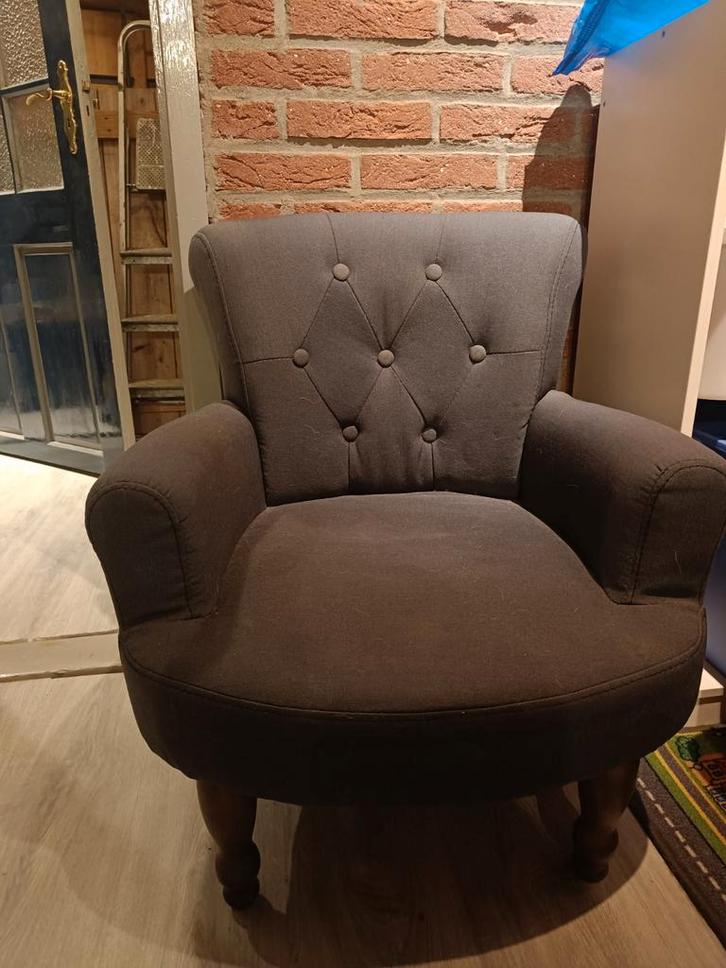 Leuke kinderfauteuil, Huis en Inrichting, Fauteuils, Zo goed als nieuw, Hout, Stof, Minder dan 50 cm, Minder dan 75 cm, Ophalen