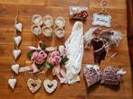 Bruiloft versiering / decoratie te koop (goud, rosé), Versiering, Ophalen of Verzenden, Zo goed als nieuw, Geboorte of Huwelijk