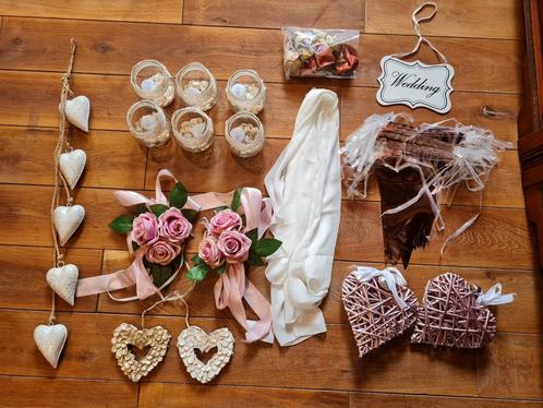 Bruiloft versiering / decoratie te koop (goud, rosé), Hobby en Vrije tijd, Feestartikelen, Zo goed als nieuw, Versiering, Geboorte of Huwelijk