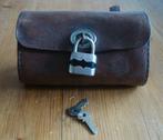 oldtimer lederen fiets tas fietstasje zadeltasje gereedschap, Ophalen, Gebruikt