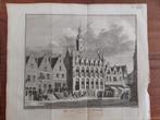 2 / Het Stadhuis van Veere Originele - gravure uit 1747, Antiek en Kunst, Ophalen of Verzenden