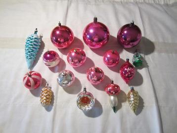 Oude - Vintage - Retro - Gekleurde Kerstboomversiering - L10 beschikbaar voor biedingen