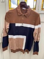 Reiss trui polo merino Bijenkorf pullover shirt vest retro, Maat 52/54 (L), Beige, Ophalen of Verzenden, Zo goed als nieuw