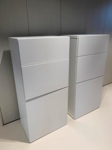 Witte IKEA Besta kast - halfhoog (2x) - afbeelding 3