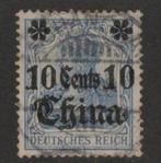 1905 10 cts-SCHANGHAI Duits CHINA-postkantoor, Verzenden, Gestempeld, Oost-Azië