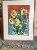 Mooi schilderij gemaakt met plakaatverf, Ophalen