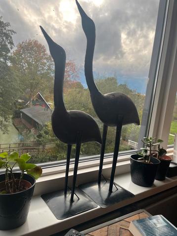 Industriële Vogel Decoratie - Set van 2 beschikbaar voor biedingen