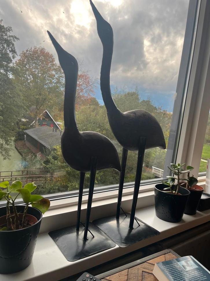 Industriële Vogel Decoratie - Set van 2, Huis en Inrichting, Woonaccessoires | Wanddecoraties, Gebruikt, Ophalen of Verzenden