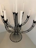 Mooie grote design kandelaar, Zwart, Ophalen of Verzenden, Zo goed als nieuw, Metaal