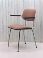 Gispen stoel - model 1235 mat chroom frame, Ophalen, Gebruikt, Bruin, Overige materialen