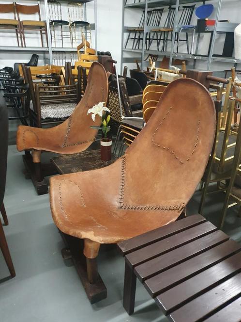 400m2 Vintage design meubels, Huis en Inrichting, Fauteuils, Gebruikt, Hout, Kunststof, Leer, Metaal, Riet of Rotan, Stof, Overige materialen