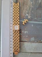 Davis goudkleurig horloge, Sieraden, Tassen en Uiterlijk, Overige merken, Staal, Gebruikt, Staal