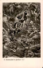 Genhout, St Hubertuskerk, Schildering Charles Eyck, Verzenden, 1940 tot 1960, Ongelopen, Limburg