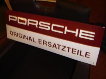Porsche original ersatzteile emaillen reclame decoratie bord beschikbaar voor biedingen