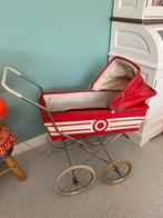 Vintage Poppenwagen Rood/Wit, Ophalen