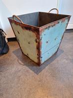 Toffe metalen bak met brocante uitstraling, nieuw, Ophalen, Onbekend, Nieuw, Onbekend