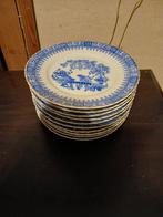 Vintage China Blau gebaksborden,Bavaria
,10stuks, Antiek en Kunst, Antiek | Servies los, Ophalen of Verzenden
