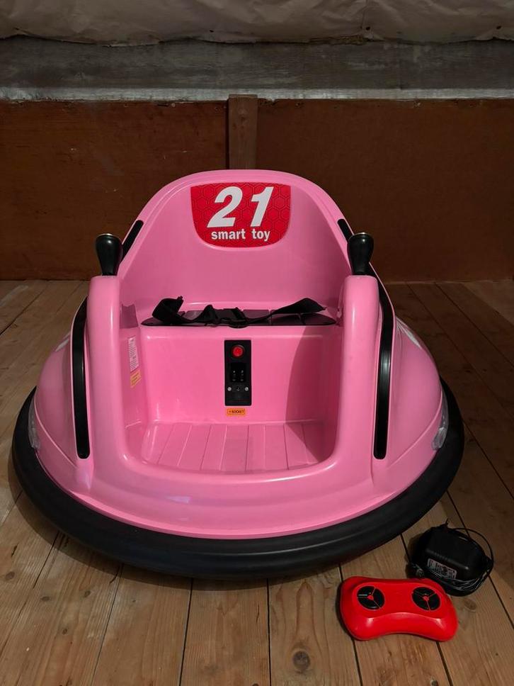 Elektrische bumperauto / botsauto roze met afstandsbediening, Kinderen en Baby's, Speelgoed | Speelgoedvoertuigen, Zo goed als nieuw
