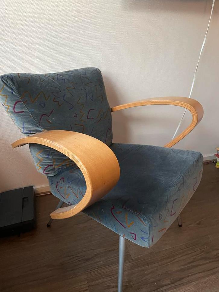 Harvink Vintage Fauteuil - Zeldzaam!, Huis en Inrichting, Stoelen, Gebruikt, Eén, Hout, Overige kleuren, Ophalen