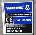 Work LW 155R truss lift, Ophalen, Gebruikt, Video