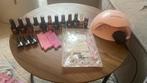 Pink gellac set, Sieraden, Tassen en Uiterlijk, Uiterlijk | Cosmetica en Make-up, Ophalen of Verzenden, Zo goed als nieuw, Roze
