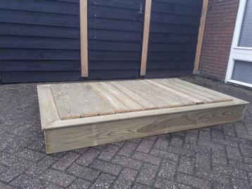 ZANDBAK 120x200 incl deksel kant en klaar geleverd beschikbaar voor biedingen