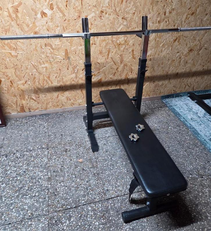 Bankdruk set, Sport en Fitness, Fitnessapparatuur, Krachtstation, Ophalen of Verzenden