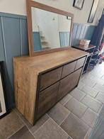 Dressoir + bijpassende spiegel, Ophalen, Zo goed als nieuw, 25 tot 50 cm, Overige houtsoorten