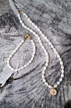 Nieuwe zoetwater parelen set (Handmade), Ophalen of Verzenden, Nieuw, Wit, Steen of Mineraal