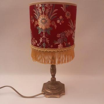 Schemerlamp vintage boudoir stijl roze goud franje  beschikbaar voor biedingen