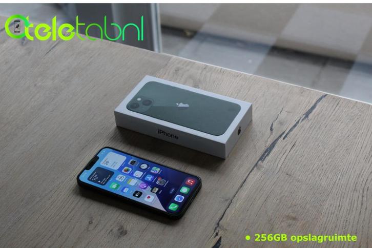 Apple iPhone 13 - 256GB - Donkergroen | Garantie, Telecommunicatie, Mobiele telefoons | Apple iPhone, Gebruikt, 256 GB, Zonder abonnement
