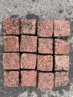 4 m2 Portugees graniet roze rood kinderkoppen kassei 9x9cm, Ophalen, Klinkers, Zo goed als nieuw, Natuursteen