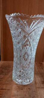 Zware Boheemse kristallen vaas., Antiek en Kunst, Antiek | Glas en Kristal, Ophalen