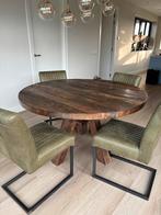 Mooie massieve tafel 140 bijna als nieuw, Huis en Inrichting, Tafels | Eettafels, Ophalen, Zo goed als nieuw, Rechthoekig, 100 tot 150 cm