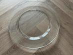 Glazen schaal/bord groot Ø 35 cm, Ophalen of Verzenden, Zo goed als nieuw, Glas, Schaal of Schalen