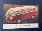 VW Samba-bus ansichtkaart ter gelegenheid van 50 jaar VW bus, Ophalen of Verzenden, Zo goed als nieuw, Auto's