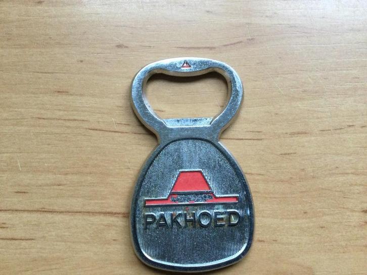 Flesopener firma pakhoed, Verzamelen, Biermerken, Gebruikt, Flesopener, Overige merken, Ophalen of Verzenden