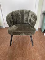 Groene velvet stoel, Huis en Inrichting, Ophalen, Zo goed als nieuw, Overige kleuren, Eén