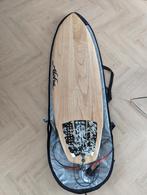 Tom Cole Ecoskin surfboard 5'8" As New! + Bag + Leash + Fins, Watersport en Boten, Golfsurfen, Zo goed als nieuw, Ophalen