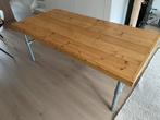 Industriële Eettafel Grenenhout/Metaal 2x1 meter, Huis en Inrichting, Tafels | Eettafels, Ophalen, Gebruikt, 100 tot 150 cm, 150 tot 200 cm