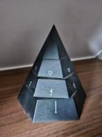 Vintage 1988 tijd piramide klokje zwart, Ophalen of Verzenden, Zo goed als nieuw, Wandklok