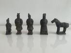 Set van 5 mooie Chinees Terracotta leger beeldjes, Ophalen, Zo goed als nieuw