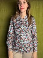 Vintage 70s blouse - Jaren 70 -print - bloemenprint - 36/38, Kleding | Dames, Blouses en Tunieken, Vintage, Ophalen of Verzenden